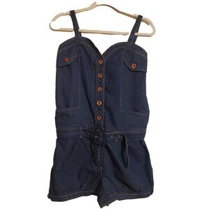 Santory Jean Romper Size S NWT
